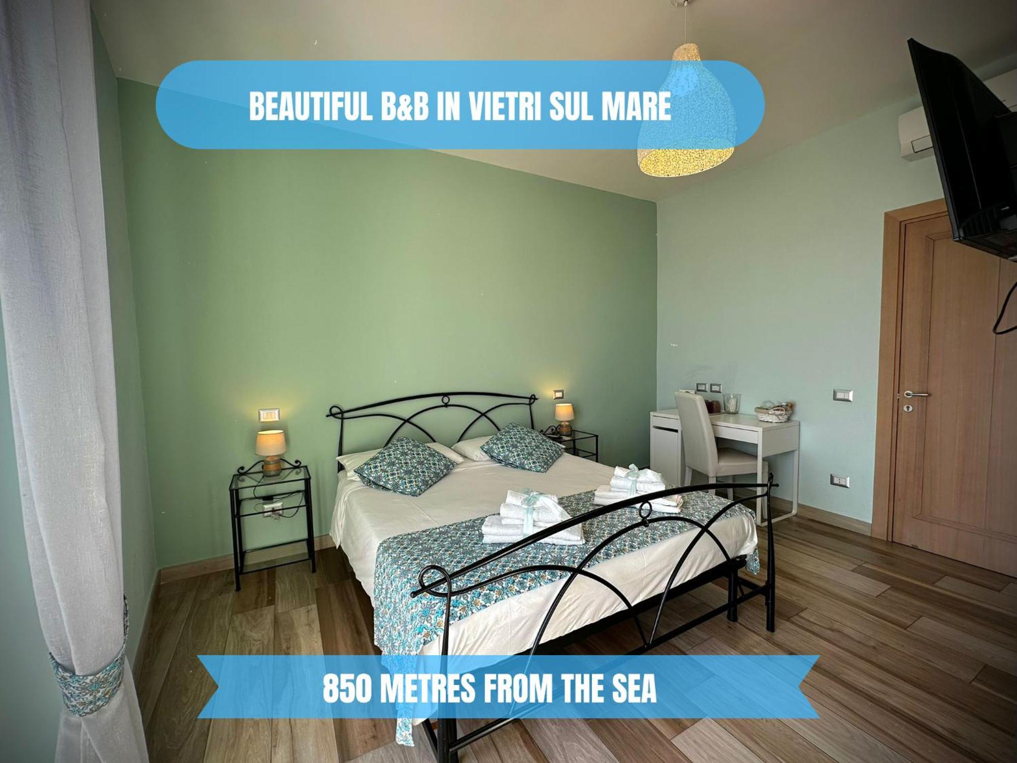 ---5 Minutes From The Sea ---Panorama And A-C Bed & Breakfast Vietri sul Mare Exterior photo
