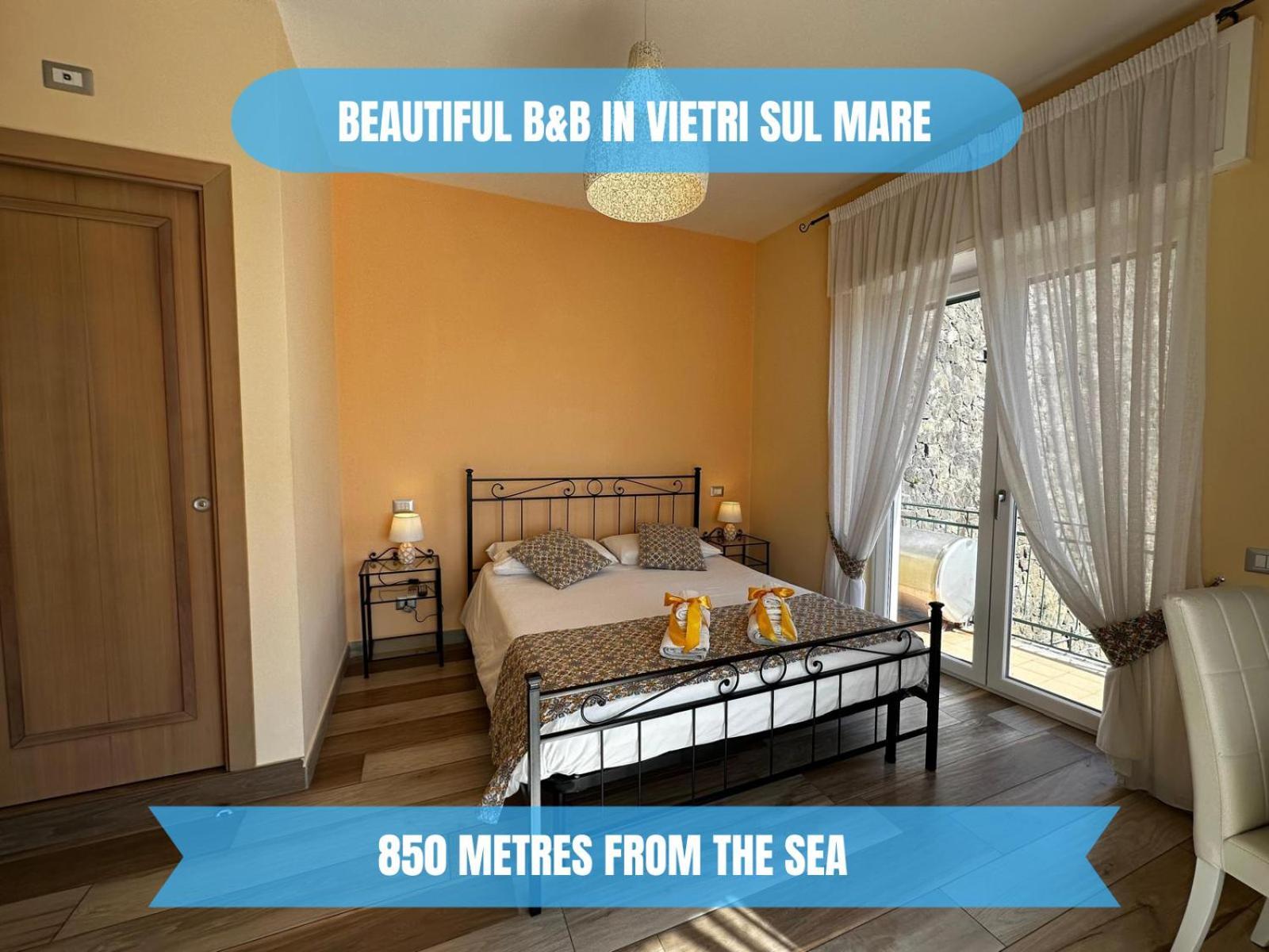 ---5 Minutes From The Sea ---Panorama And A-C Bed & Breakfast Vietri sul Mare Exterior photo